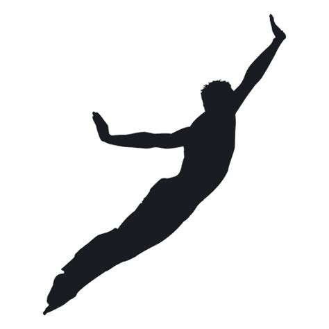 Jumping Man Silhouette Transparent Png And Svg Vector File
