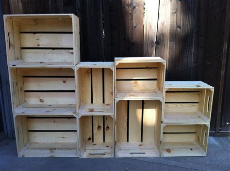 Alternating Size Extra Large Wooden Crate By Designedforuse
