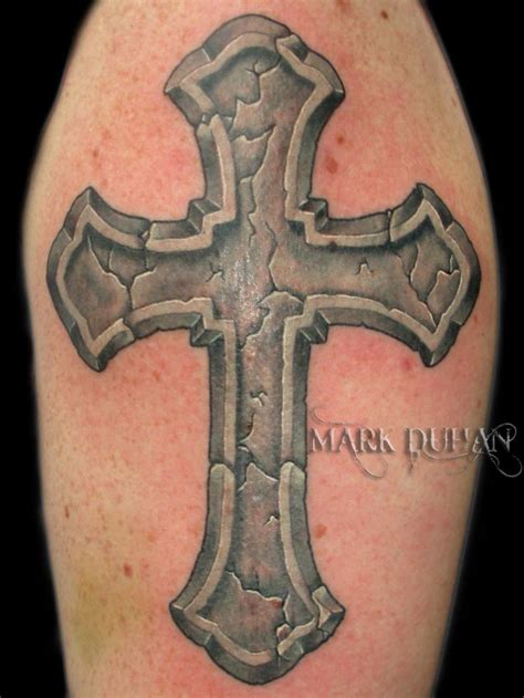 Mexican guitarist sleeve tattoo design. christian tattoo | STONE CROSS by *amduhan on deviantART ...