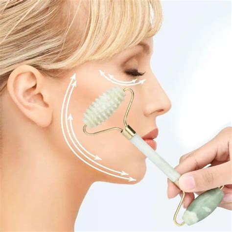 Facial Massage Jade Roller Natural Facial Beauty Massage Tool Jade Roller Face Thin Massager