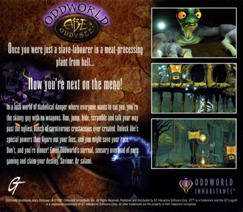 Oddworld Abes Oddysee 1997 Box Cover Art Mobygames