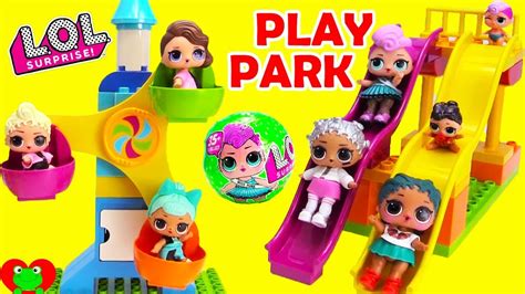 Lol Surprise Dolls And Princess Visit Ice Cream Play Park Youtube