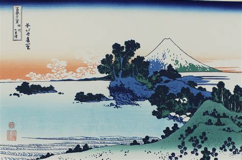 Hokusai Katsushika 36 Views Of Mt Fuji Ukiyo E Japanese Woodblock