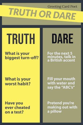 Truth Or Dare Questions And Dares To Make Your Jaws Drop Truth