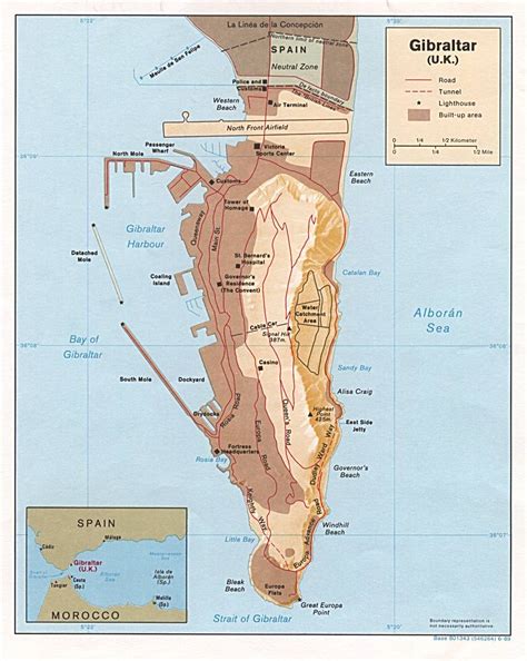 Gibraltar vets make daily patrols to check macaques for coronavirus. Large Gibraltar Maps for Free Download and Print | High ...