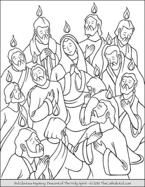Pentecost Sunday Coloring Page