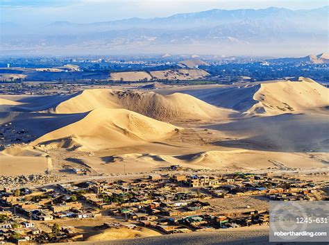 Sand Dunes Of Ica Desert Stock Photo