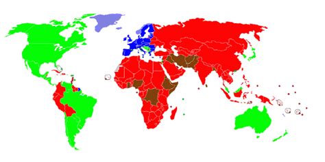 OfHicial Map Of The Schengen Visa Regime Citizens Of Countries