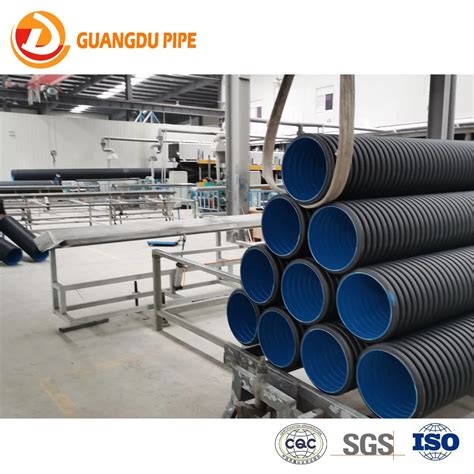 Sn8 Double Wall Corrugated Hdpe Plastic Culvert Pipe China Hdpe