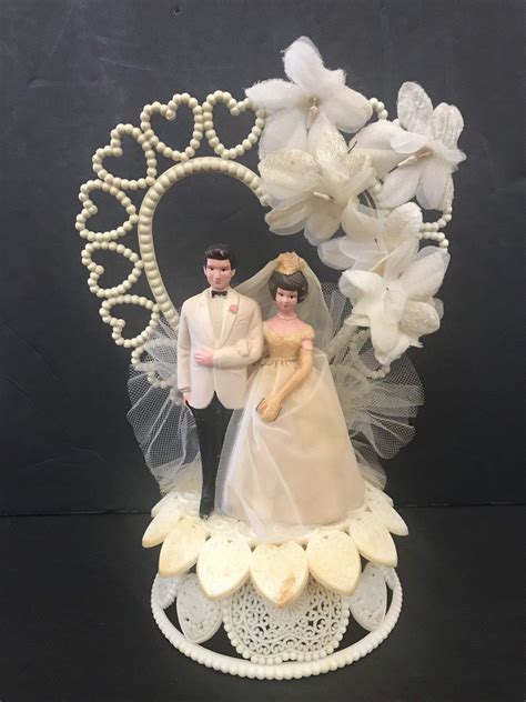 Vintage Mr Mrs Wedding Bridal Cake Topper By Wilton Here Etsy