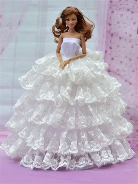 New Handmade 2014 Beautiful Doll Clothes For Barbie Doll Dress Dress