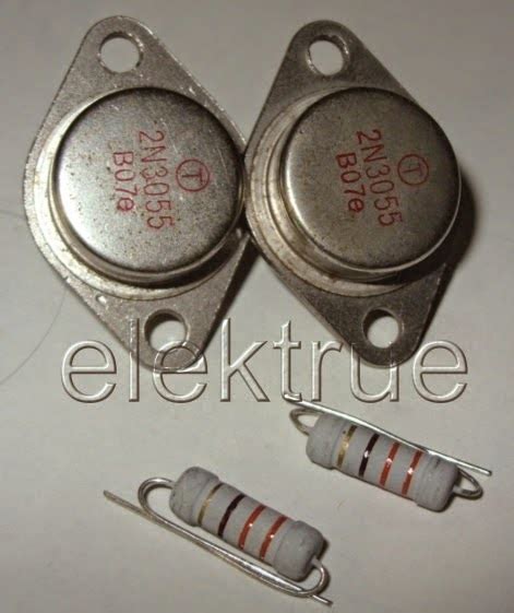 Rangkaian Inverter Sederhana Menggunakan Transistor 2n3055 Elektrue
