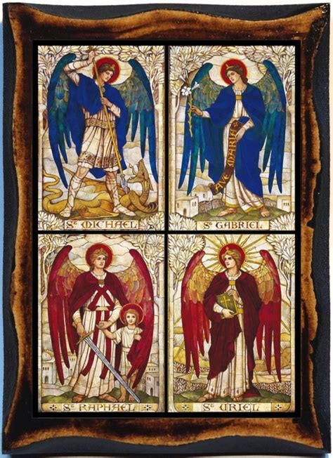 The Four Archangels Uriel Gabriel Raphael And Michael Catholic Art