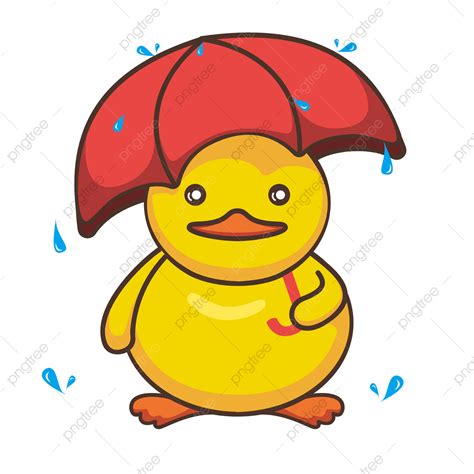 Little Duck Clipart Hd Png Umbrella Little Yellow Duck Cartoon Duck
