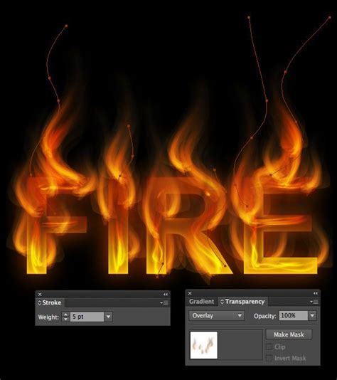 How To Create A Fire Text Effect In Illustrator Photoshop