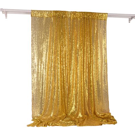 Accessories Gold 3ftx6ft Gold Sequin Backdrop Photo Booth Curtain Blue