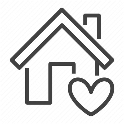 Favourite Heart Home House Icon