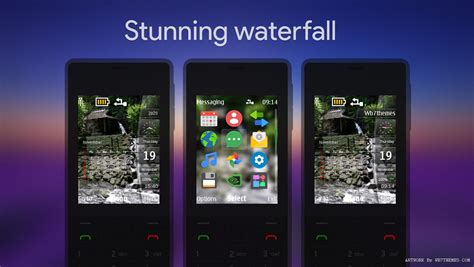 Download program on your huawei mediapad x2 phone. Stunning waterfall Gif animated Swf flash lite themes X2 ...