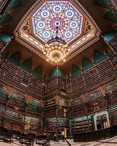 The Royal Portuguese Cabinet Of Reading Is A Library In Rio De Janeiro