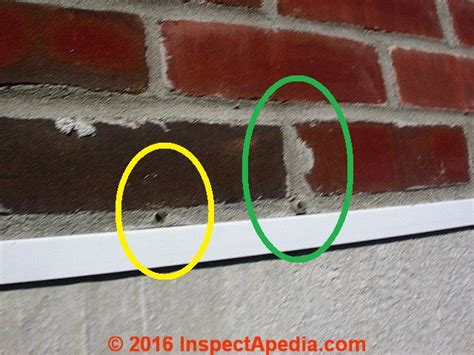 Weep Holes Drainage And Moisture Ventilation In Brick Walls Provide Rain