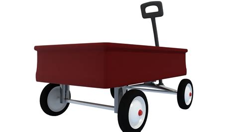 Red Wagon 3d Model Cgtrader