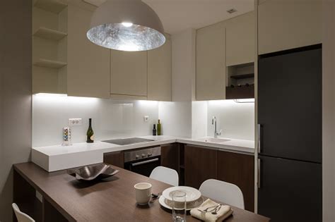 Modern Small European Kitchen Interior Stock Photo Download Image Now