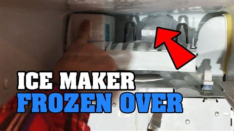 Ice Maker Frozen Over How To Fix Your Freezer Machine Youtube
