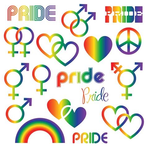 Gay Pride Word Clip Art