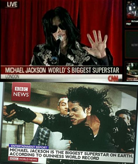 Worlds Biggest Superstar Declaration By Cnn And Bbc Michael Jackson