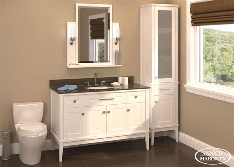 Here's a look at black bathroom furniture and how its style and functionality can help make. Vanico Maronyx's beautiful white bath vanity with black ...
