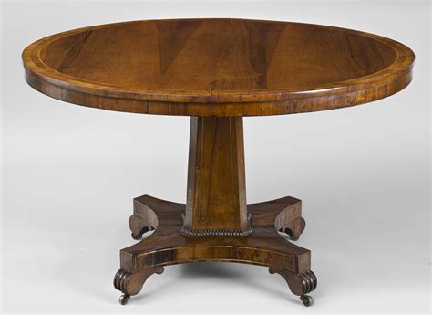 Antique Tables English Regency Rosewood Antique Center Table