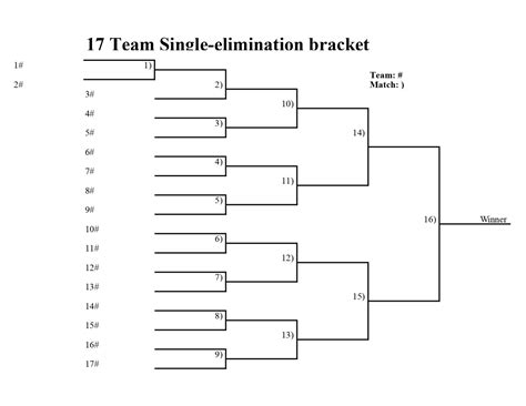 Fillable 12 Team Double Elimination Bracket Fillable And Printable 12