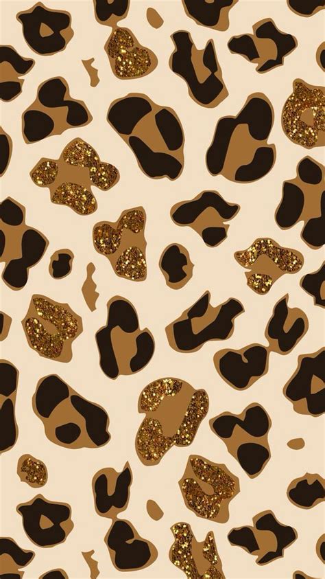 Glittery Cheetah Print Iphone Background Wallpaper Cellphone Wallpaper