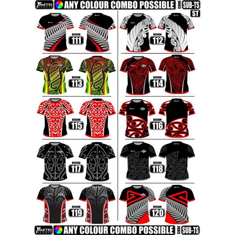 Custom Maori Sublimated T Shirt Raglan Tri Collar Sublimated