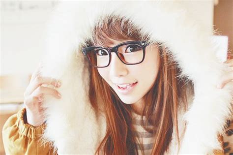 asian girl cute glasses kawaii image 363650 on