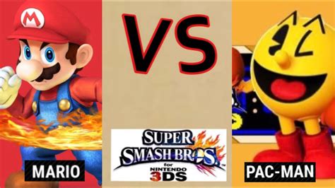 Mario Vs Pac Man Super Smash Bros For 3ds Battle 51 Youtube