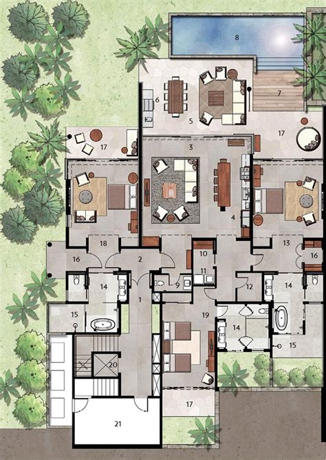 Luxury Villas Floor Plans House Plans