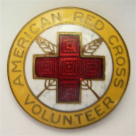 Ww2 Red Cross Staff Assistance Enameled Homefront Pin Arc Pb Ebay