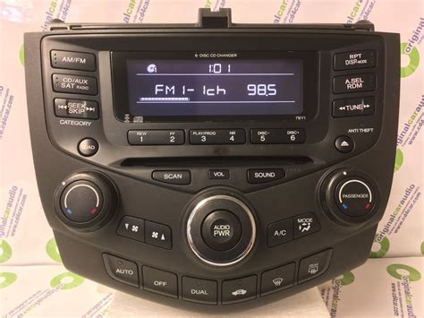Honda Accord Oem Factory Stereo Radio Stereo Aux 6 Disc Changer Cd