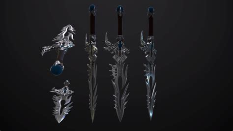 Low Poly Dagger Angel Slayer 3d Model By Alextroi