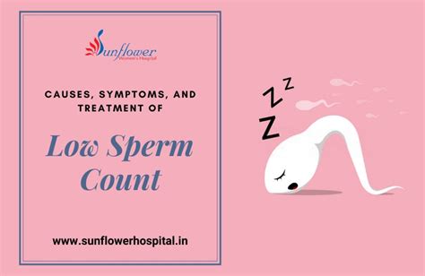 causes symptoms and treatment of low sperm count