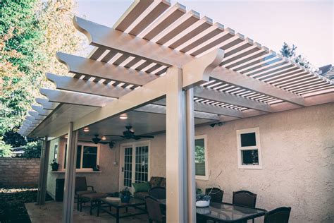 These are the components for alumawood lattice patio covers. Alumawood Patio Covers in Encino - Patio Covered