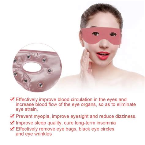 Tourmaline Magnetic Eyepatch Relieve Fatigue Improve Sleep Eyeshade Eye Mask In Face Skin Care