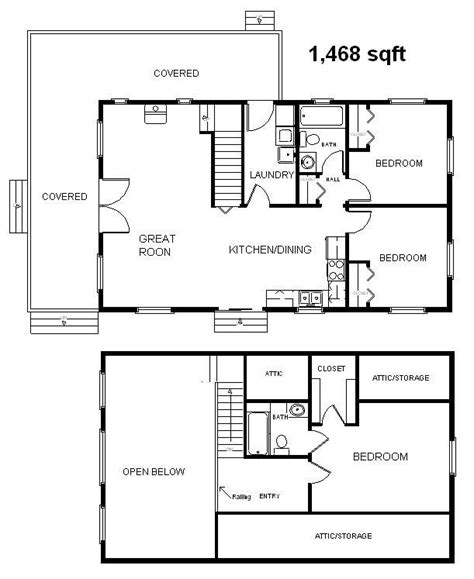 Open Floor House Plans With Loft