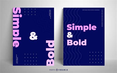 Simple And Bold Poster Design Vector Download