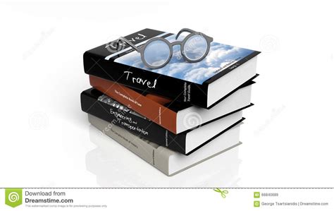 Eyeglasses Set On Stack Of Books Stock Illustration Illustration Of