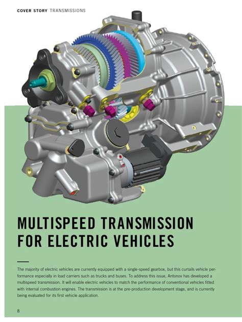 Multi Speed Transmission For Elect Pdf Transmission Mechanics