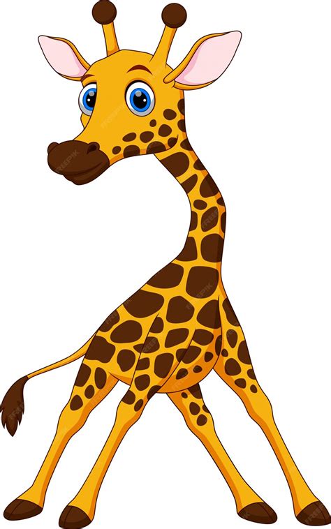 Premium Vector Cute Giraffe Cartoon