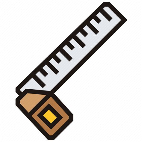 Construction L Ruler Square Tool Icon Download On Iconfinder