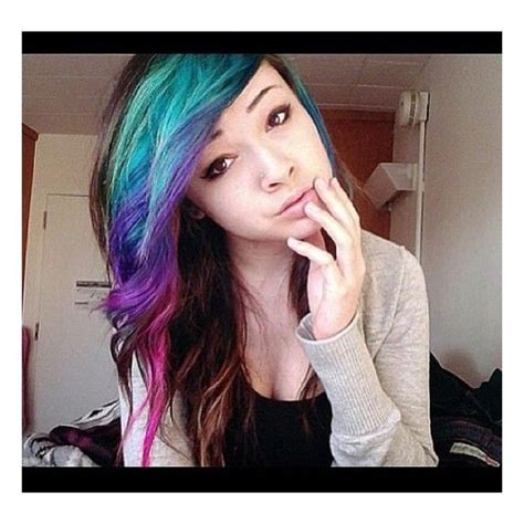 Colorful Hair Hairstyles And Beauty Tips Liked On Polyvore Hair